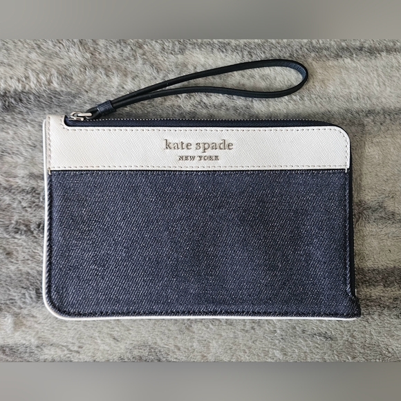 kate spade Handbags - Kate Spade Cameron Denim Wristlet